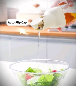 Auto-Hold Glass Oil Bottle