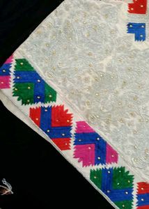 Embroidered Kurta with Multi-color Motifs