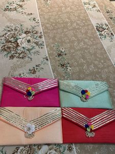 COMBO OF 4- Embroidered Clutch Purses