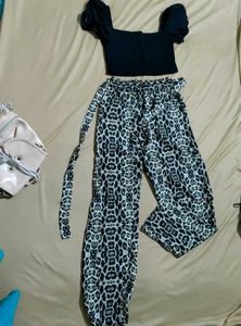 Black Top And Pant Combo