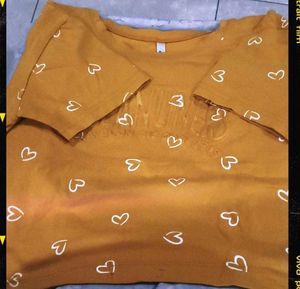 Cute Yellow Graphic T-Shirt