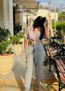 Sheer Cropped Shirt