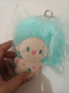 Cute Doll Keychain with Fluffy Hair