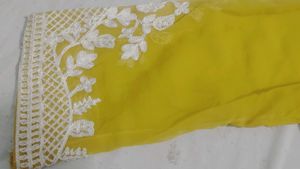 Yellow Embroidered Kurta