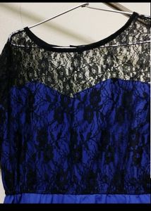 *B1G1* Blue Lace Midi Dress