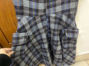 Gray Plaid Dress