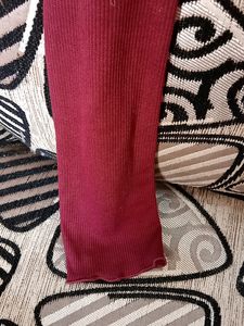 Maroon crop top