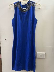ELLE Elegant Blue Bodycon Dress
