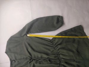 Women's Green Lace-Up Romper
