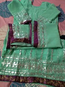 Mint Green Salwar Kameez Suit