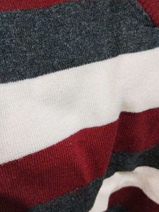 Striped V-Neck Sweater