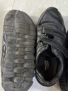 Force 10 By Liberty Black Velcro Shoes