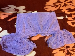 Bershka Lavender Top