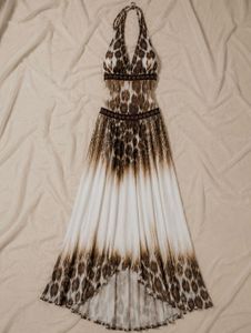 Chic Leopard Print Maxi Dress