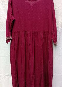 Grape Wine colour Kurta suit set