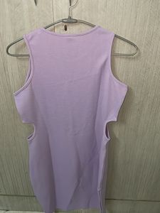 Lilac Bodycon Mini Dress