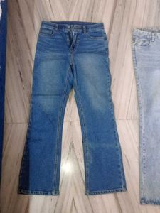 Two Bootcut Denim Jeans