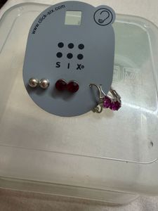 SIX Stud Earrings &amp; Hoop Set