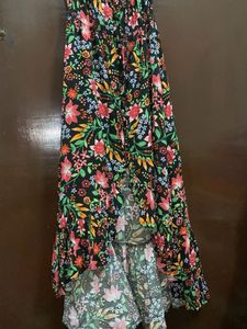 Floral off shoulder dress