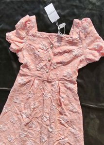 brand new ( savana)Pink Floral Button A-Line Dress