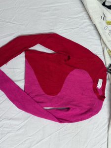 Colorblock Ribbed Knit Top