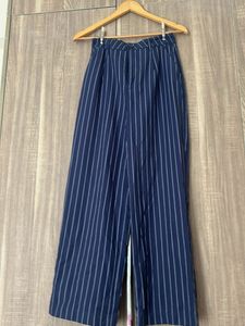 H&M Striped Paperbag Waist Pants