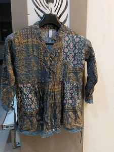 Patchwork Print Top