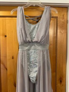 Sequin Embellished Flowy Gown