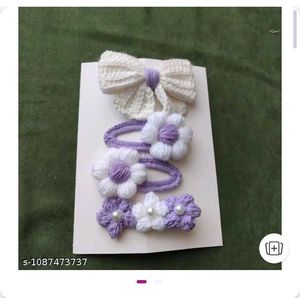 Handmade Crochet Bow Hair Accessory