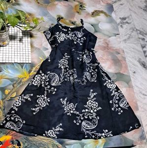 BLUE FLARE DRESS