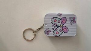 Cute Mini Keychain Box 2 and 1 Tin Bo