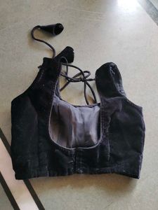 Velvet Black Blouse