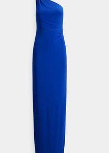 Ralph Lauren Blue One-Shoulder Dress