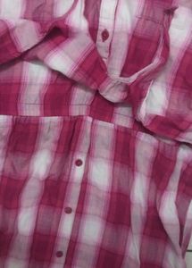 Chic Plaid Button-Up Tunic Top