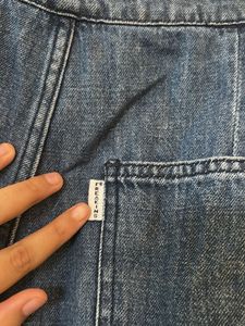 High-Waisted Denim Pants with Belt Detail