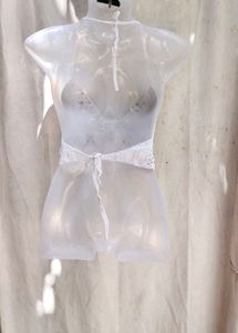 I. Crochet Halter Neck Crop Top