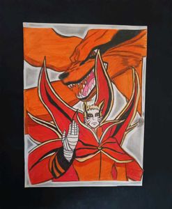 Naruto Nine-Tails Chakra Mode Art
