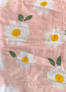 Pink Daisy Print Kurta
