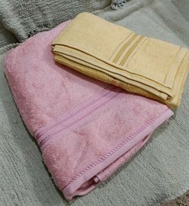 New Soft Pastel Towels -  Set of two