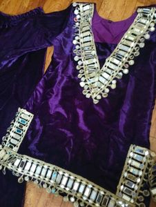 🧨💜Designer Velvet Shrara Set