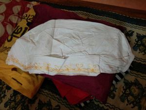 White Embroidered Dhoti Pants 2-4years