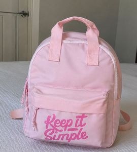 Pink Backpack "Keep it Simple"