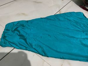 Elegant Teal Dupatta with Mirror Work