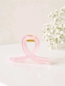 Cute Pink Ribbon Hair Claw Clip( free delivery)