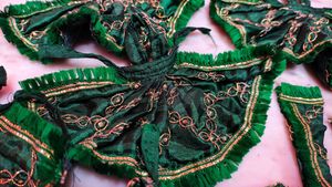 Hindu Deity Idols with Green Outfits