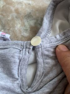 Stylish Grey Long Sleeve Layered Top