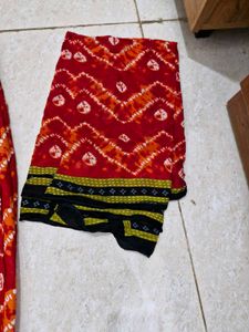 Bandani Patiala pant and dupatta set