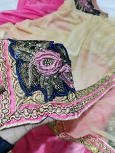 Saree With Beautiful Colours 💗