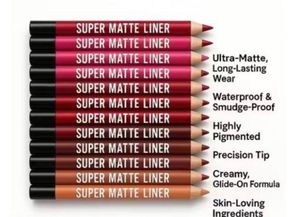 Super Matte Lipliner Set - 5pcs