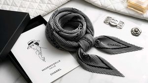 Chanel Scarf - Classic Grey &amp; Black